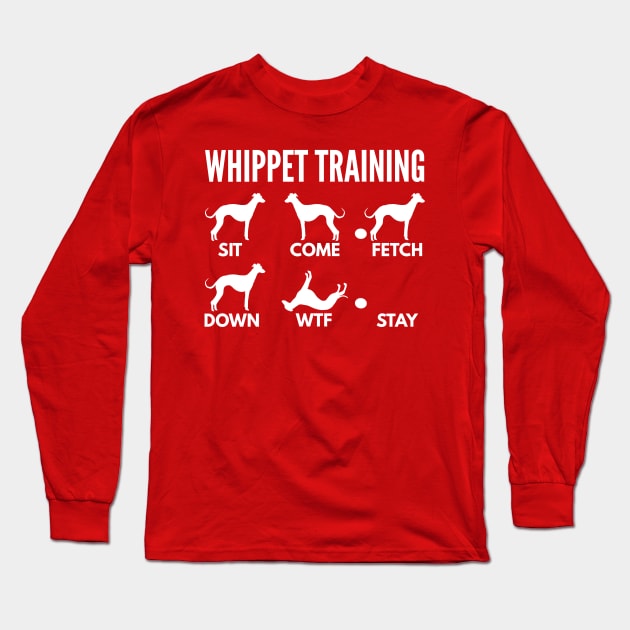 Whippet Training Boxer Dog Tricks Long Sleeve T-Shirt by DoggyStyles